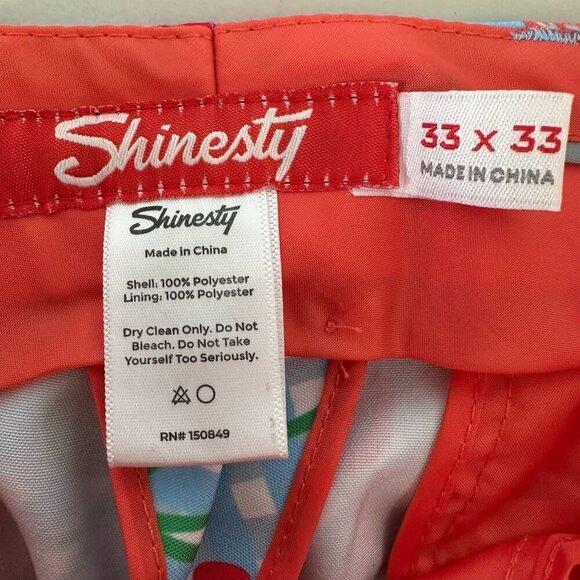 Shinesty Pants Kentucky Fried Daily Double Derby Roses Blue Size 33x33 - Picture 4 of 7